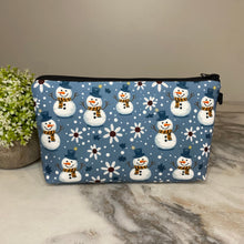 Load image into Gallery viewer, Pouch - Christmas Floral Frosty Snowman
