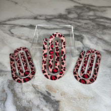 Load image into Gallery viewer, Jumbo Paperclip - Pink Animal Print - PREORDER
