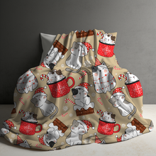 Load image into Gallery viewer, Blanket - Christmas - Cats - PREORDER ENDS 10/10
