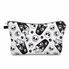 Load image into Gallery viewer, Pouch - Halloween Fall - Black &amp; White Coffee Skull
