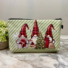 Load image into Gallery viewer, Pouch - Christmas - Gnome Plaid Stripe
