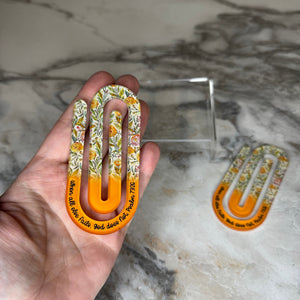 Jumbo Paperclip - Sunset Yellow/Orange