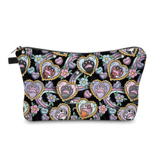 Load image into Gallery viewer, Pouch - Cat, Paw Heart Meow Black
