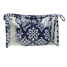 Load image into Gallery viewer, Trio Set Pouch + Clamshell - Snowflake
