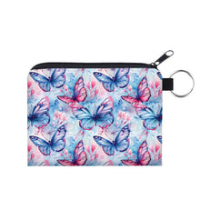 Load image into Gallery viewer, Mini Pouch - Butterfly Pink Blue
