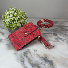 Load image into Gallery viewer, Bracelet Keychain &amp; Card Holder Wallet - Animal Print
