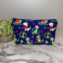 Load image into Gallery viewer, Pouch - Christmas Winter - Dinosaur
