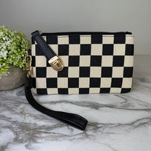 Load image into Gallery viewer, Wallet Clutch - Checker Canvas

