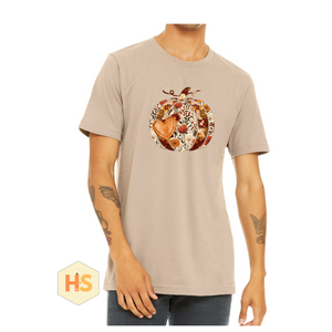 T-Shirt - Floral Pumpkin - PREORDER 8/10-8/13