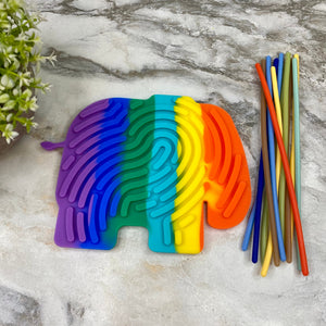 Silicone Sensory Activity Board - Elephant