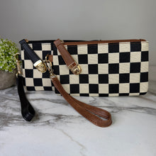 Load image into Gallery viewer, Wallet Clutch - Checker Canvas
