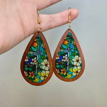 Load image into Gallery viewer, Wooden Teardrop Cutout - Stained Glass Acrylic - #2
