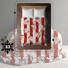 Load image into Gallery viewer, Blanket Christmas #33 - Stripe Santa - PREORDER
