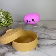 Load image into Gallery viewer, Squishy Toy - Viral Dumpling, Solid Purpley Pink
