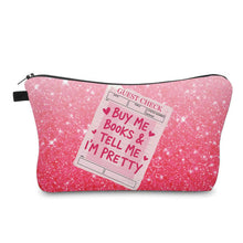 Load image into Gallery viewer, Pouch - Book, Buy Me Books Tell Me I’m Pretty
