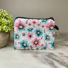 Load image into Gallery viewer, Mini Pouch - Floral Pink Blue Daisy
