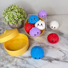Load image into Gallery viewer, Squishy Toy - Mini Dumpling, Solids - 4 PACK!
