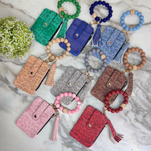 Load image into Gallery viewer, Bracelet Keychain &amp; Card Holder Wallet - Animal Print
