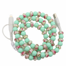 Load image into Gallery viewer, Charging Charger Cord - Beaded - Clear Design
