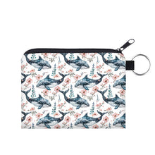 Load image into Gallery viewer, Mini Pouch - Floral Whale
