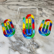 Load image into Gallery viewer, Jumbo Paperclip - Autism Awareness Puzzle
