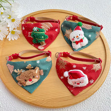 Load image into Gallery viewer, Cat Adjustable Bandana - Christmas
