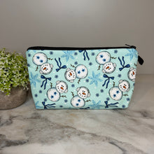 Load image into Gallery viewer, Pouch - Christmas Winter - Snowman Snowflake
