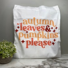 Load image into Gallery viewer, Tote Bag - Pumpkins Please
