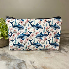 Load image into Gallery viewer, Pouch - Floral Whale

