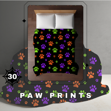 Load image into Gallery viewer, Blanket Halloween #30 - Paw Print - PREORDER ends 7/25
