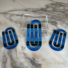 Load image into Gallery viewer, Jumbo Paperclip - Blue Crayon - PREORDER
