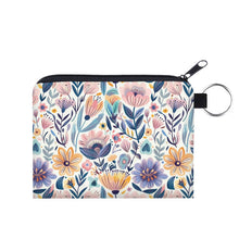 Load image into Gallery viewer, Mini Pouch - Purple Blue Yellow Floral
