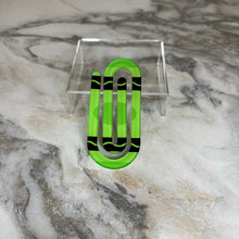 Load image into Gallery viewer, Jumbo Paperclip - Green Crayon - PREORDER
