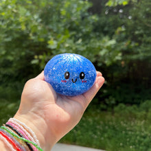 Load image into Gallery viewer, Squishy Toy - Viral Dumpling, Blue Glitter + Water Beads
