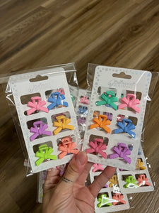 6pk Bow Mini Clips