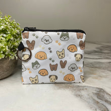 Load image into Gallery viewer, Mini Pouch - Dog, Paw Prints &amp; Dog Faces
