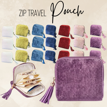 Load image into Gallery viewer, Zip Travel Pouch - Jewelry Storage - PREORDER
