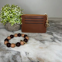 Load image into Gallery viewer, Denim Suede Bracelet Keychain &amp; Card Holder Wallet - PREORDER
