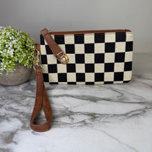 Load image into Gallery viewer, Wallet Clutch - Checker Canvas

