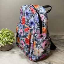 Load image into Gallery viewer, Mini Backpack - Floral Black &amp; White
