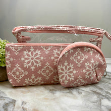 Load image into Gallery viewer, Trio Set Pouch + Clamshell - Snowflake
