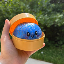 Load image into Gallery viewer, Squishy Toy - Viral Dumpling, Blue Glitter + Water Beads
