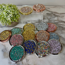 Load image into Gallery viewer, Compact Mirror - Metal Gems
