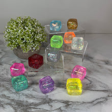 Load image into Gallery viewer, Squishy Toy - Ice Ice Baby Rounded Glitter Cube
