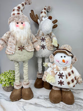 Load image into Gallery viewer, Telescopic Standing Christmas Decor - Tan &amp; Grey
