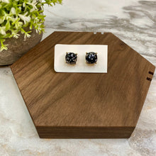 Load image into Gallery viewer, Metal &amp; Acrylic Stud - Black Disco
