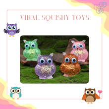 Load image into Gallery viewer, Squishy Toy - Owl, Glitter
