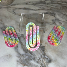 Load image into Gallery viewer, Jumbo Paperclip - Colorful Animal Print
