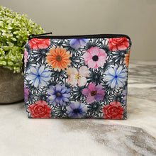 Load image into Gallery viewer, Mini Pouch - Floral Black &amp; White
