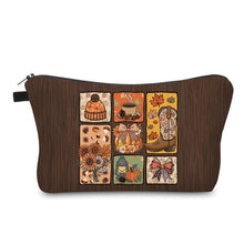 Load image into Gallery viewer, Pouch - Halloween Fall - Fall Things on Brown
